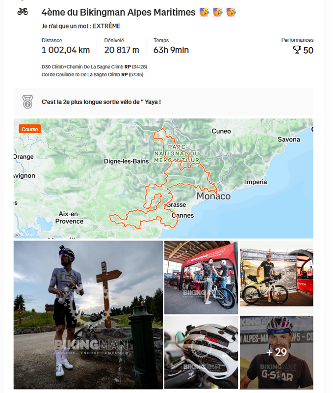 Biking Man et Three peak race